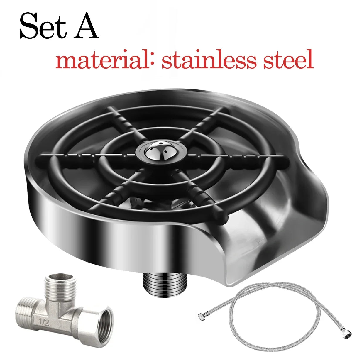 Faucet Glass Rinser High Pressure Cup Washer For Kitchen Sink Glass Beer Coffee Milk Tea Cup Cleaner Bar Accessories Clean Tool