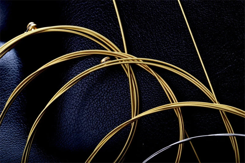 Acoustic Guitar Strings Antirust Coating Hexagonal Core 75/25 Brass Alloy Winding Accessories