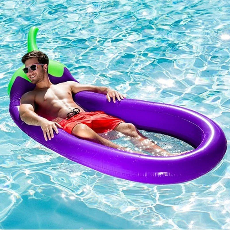 New Outdoor Foldable Water Hammock Inflatable Floating Swimming Pool Mattress Party Lounge Bed Beach Sports Recliner Recreation