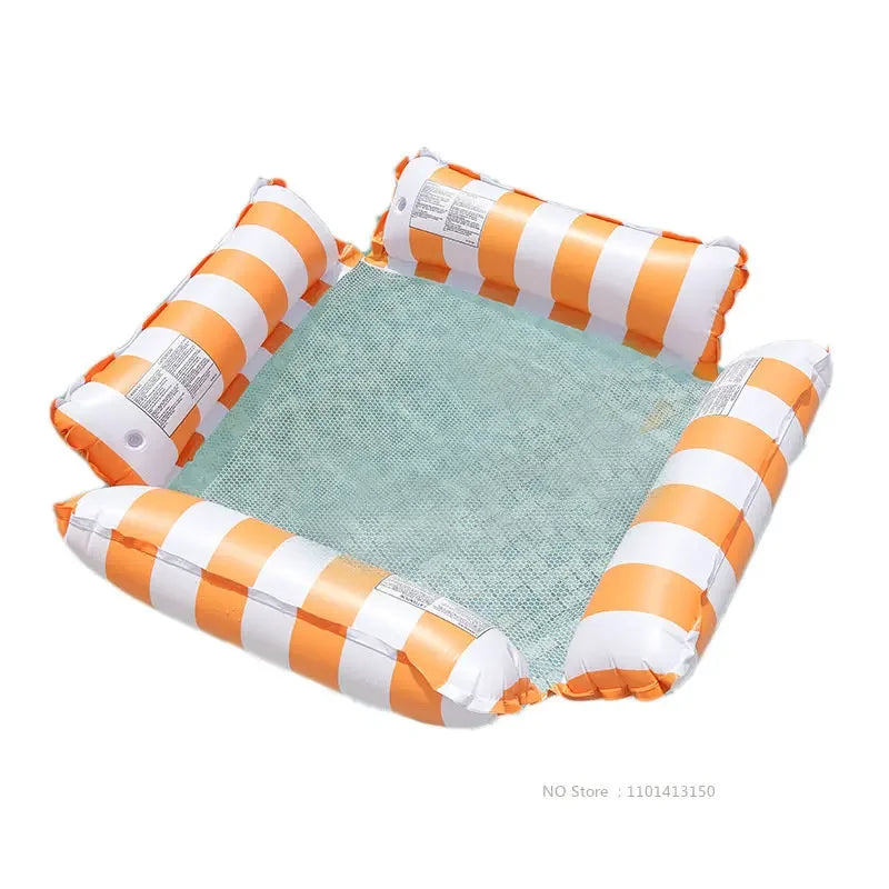 New Water Hammock Recliner Inflatable Floating Swimming Mattress Sea Swim Ring Swimming Pool Party Toy Recliner Swimming