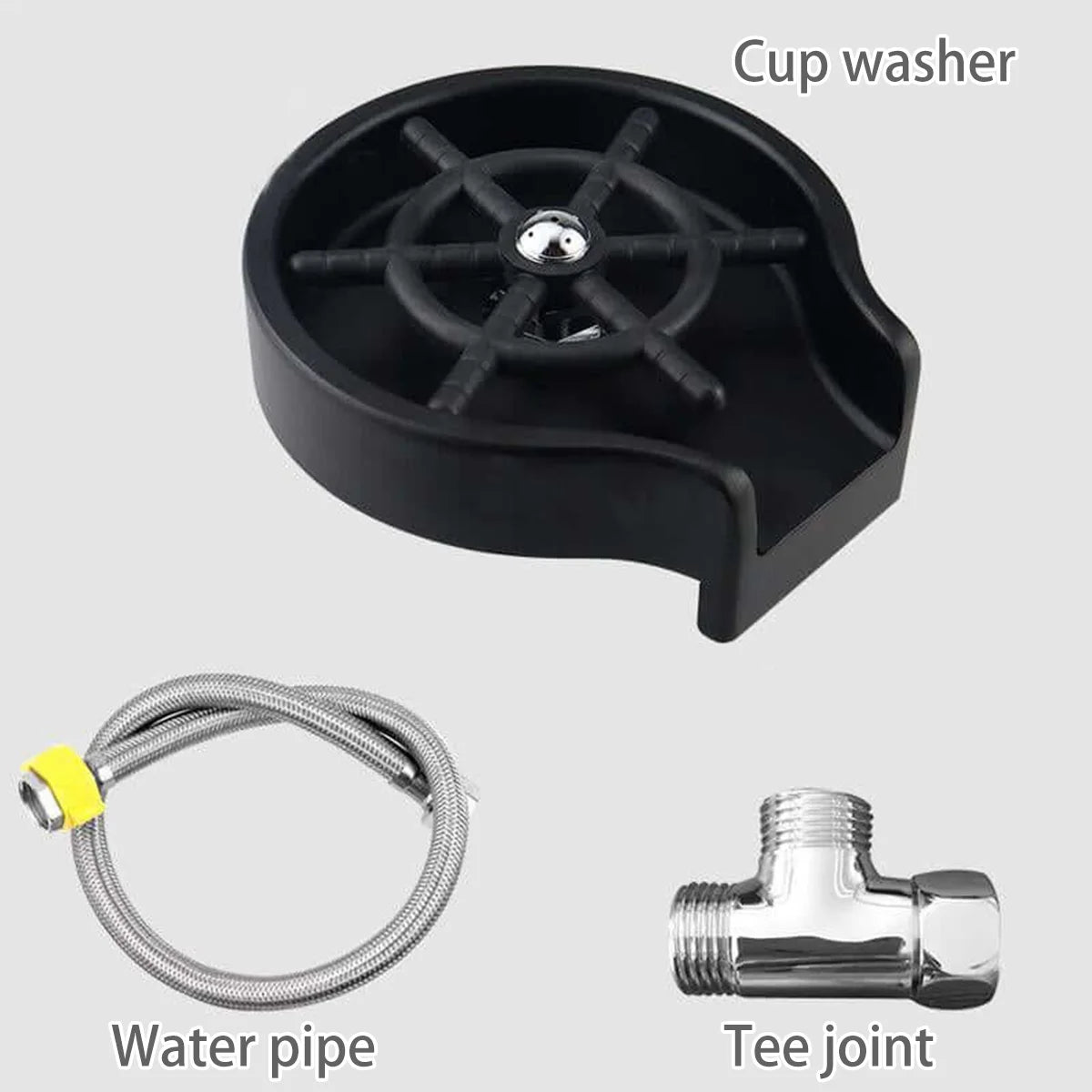 Faucet Glass Rinser High Pressure Cup Washer For Kitchen Sink Glass Beer Coffee Milk Tea Cup Cleaner Bar Accessories Clean Tool