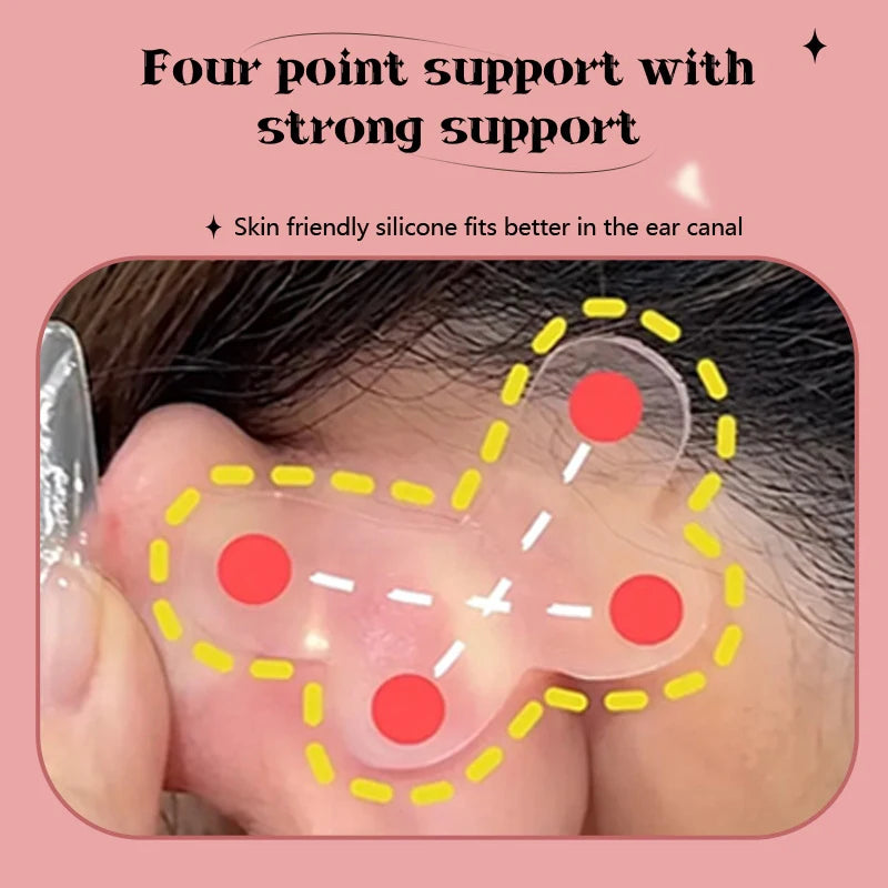 Butterfly-Shaped Elf Ear Stickers Corrector Correction Patch Silicone Patches Tape Cosmetics Ears Primer