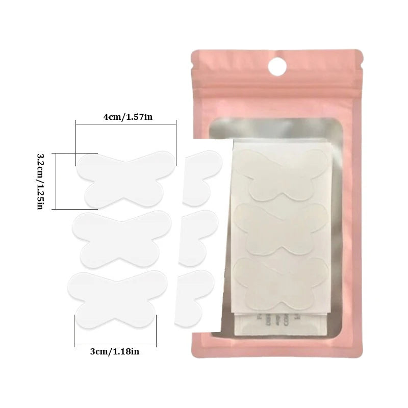 Butterfly-Shaped Elf Ear Stickers Corrector Correction Patch Silicone Patches Tape Cosmetics Ears Primer