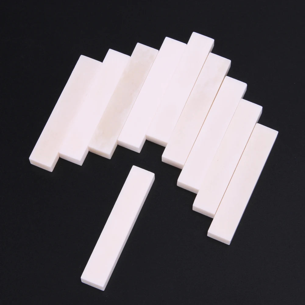 10/5/3Pcs Guitar Bass Real Blank Bone Nut for LP Folk/Classical Guitar Electric Acoustic Guitar Bass Guitar Parts Accessories