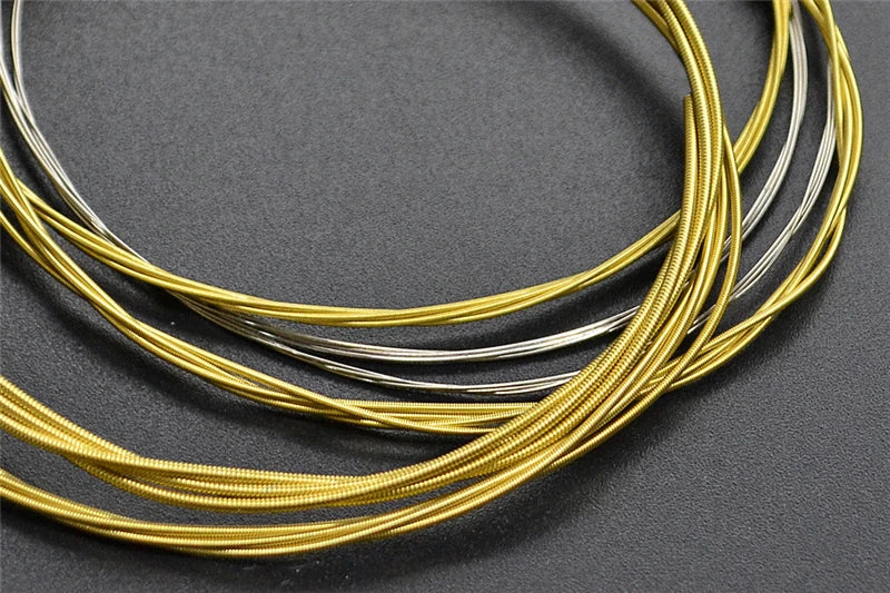 Acoustic Guitar Strings Antirust Coating Hexagonal Core 75/25 Brass Alloy Winding Accessories
