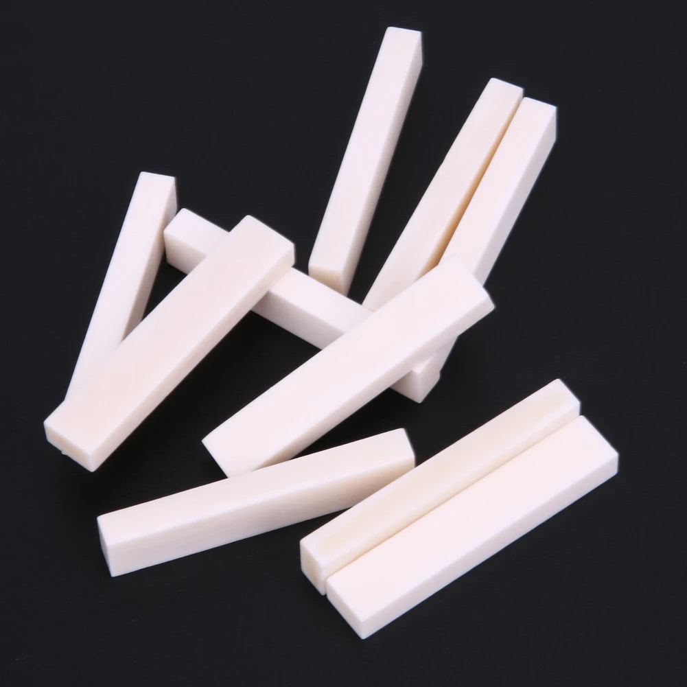 10/5/3Pcs Guitar Bass Real Blank Bone Nut for LP Folk/Classical Guitar Electric Acoustic Guitar Bass Guitar Parts Accessories
