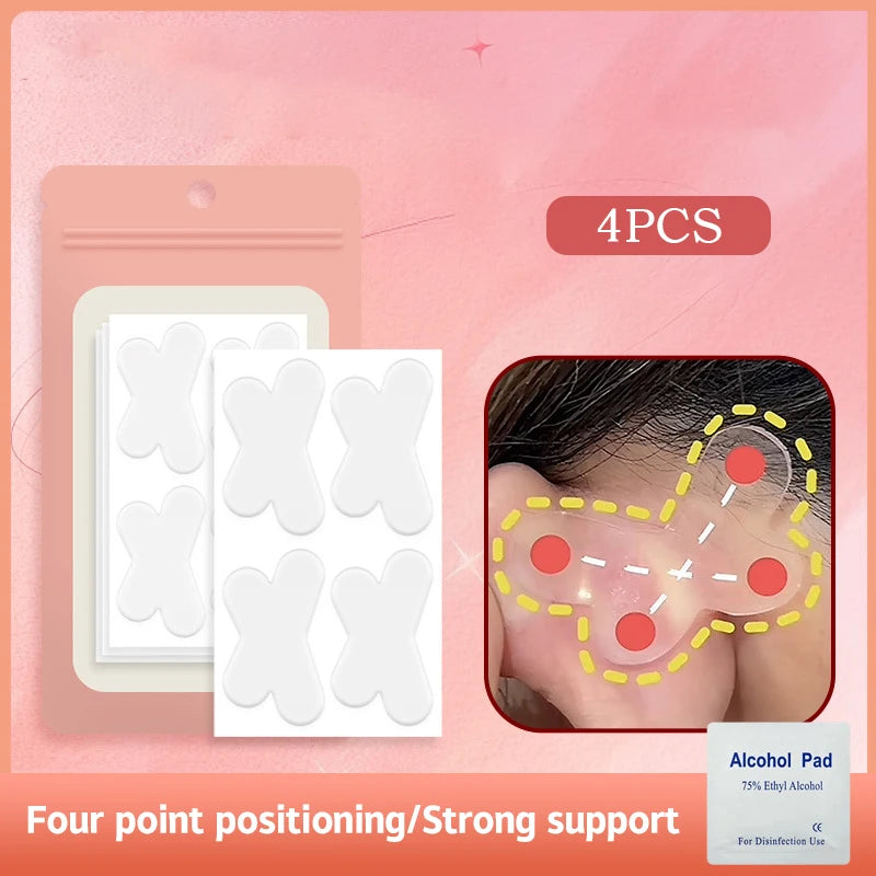 Butterfly-Shaped Elf Ear Stickers Corrector Correction Patch Silicone Patches Tape Cosmetics Ears Primer