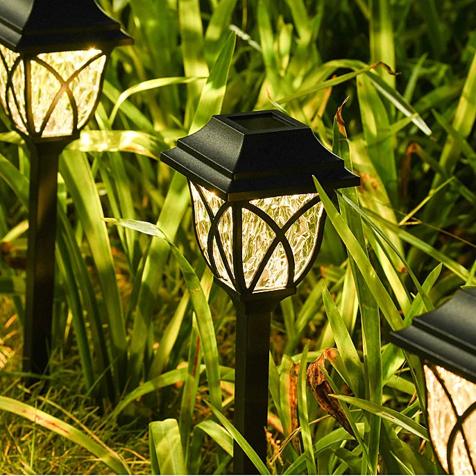 10 Pack Solar Yard Lights Bright Lawn Lights Outdoor Waterproof Led Solar Pathway Lights Landscape Path Lights