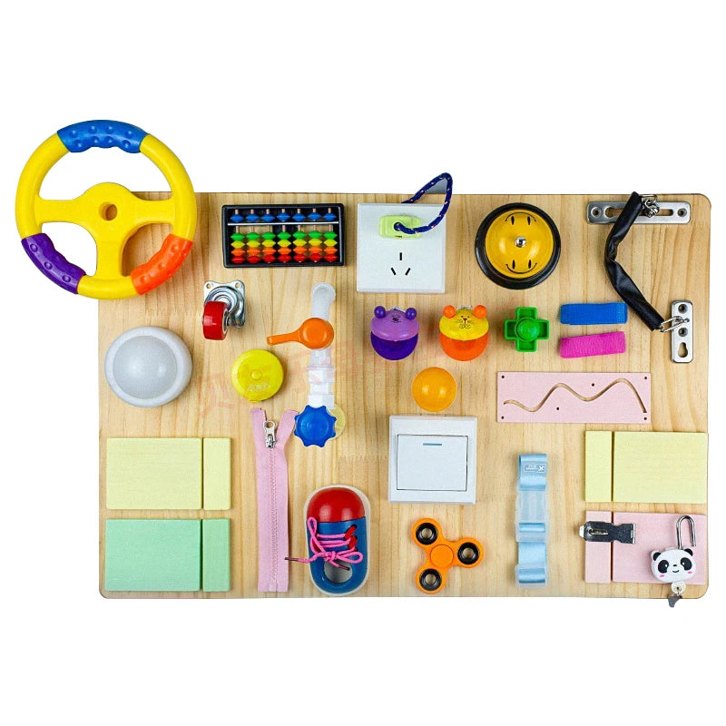 Baby Activity Busy Board Accessories Busy Edge Montessori Sensory Toys Socket Electrical Busy Board DIY Toys Parts For Children