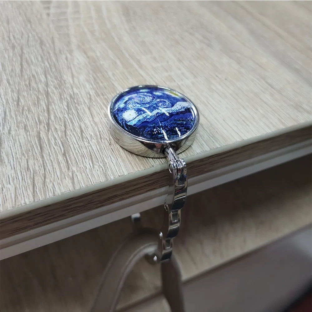 Portable Folding Bag Hook Hanger Purse Handbag Holders Foldable Table Desk Hook Women Hand Bag Organizer Accessories