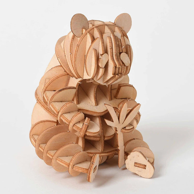 Train Model 3D Wooden Puzzle Toy Assembly Animal Model Building Kits for Children Adults Teen Birthday Gift Wooden Building Toys