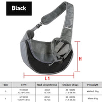 Dog Sling Carrier Breathable Mesh Travel Crossbody Bag For Puppy Cat Hiking Camping