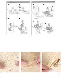 Train Model 3D Wooden Puzzle Toy Assembly Animal Model Building Kits for Children Adults Teen Birthday Gift Wooden Building Toys