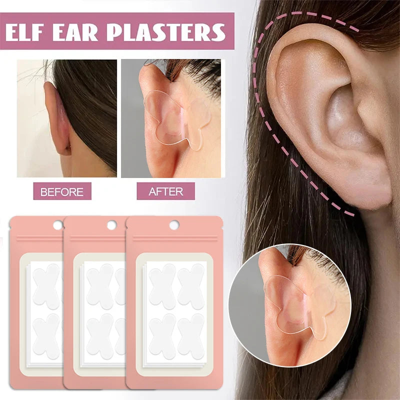 Butterfly-Shaped Elf Ear Stickers Corrector Correction Patch Silicone Patches Tape Cosmetics Ears Primer