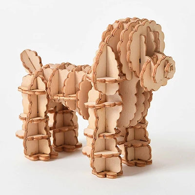Train Model 3D Wooden Puzzle Toy Assembly Animal Model Building Kits for Children Adults Teen Birthday Gift Wooden Building Toys