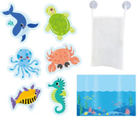 Baby Bathroom Toys Soft EVA Paste Early Educational DIY Puzzles Toys Animal Sticker Bath Baby Water Toys for 0 12 Months 1 Years