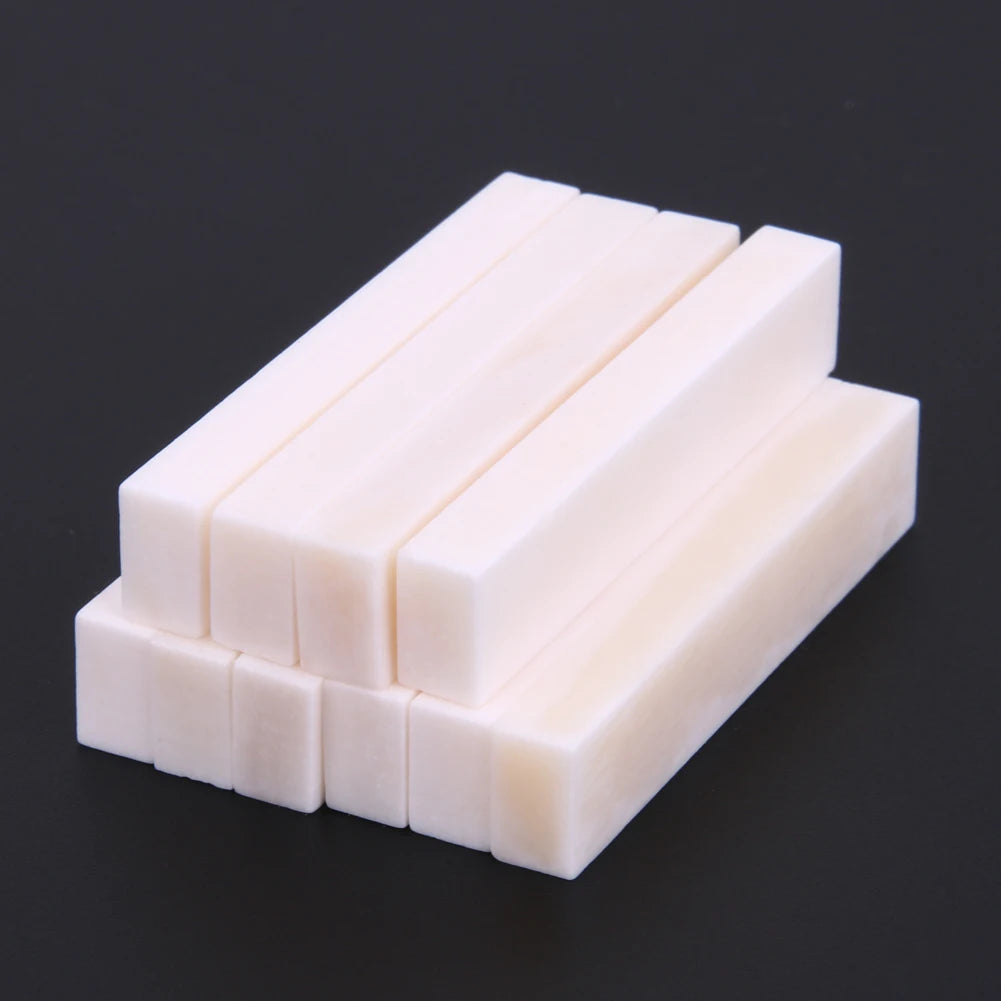 10/5/3Pcs Guitar Bass Real Blank Bone Nut for LP Folk/Classical Guitar Electric Acoustic Guitar Bass Guitar Parts Accessories