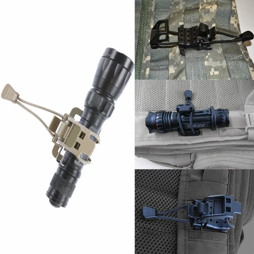 Urvik - Tactical Flashlight Clip Molle Hiking Acc