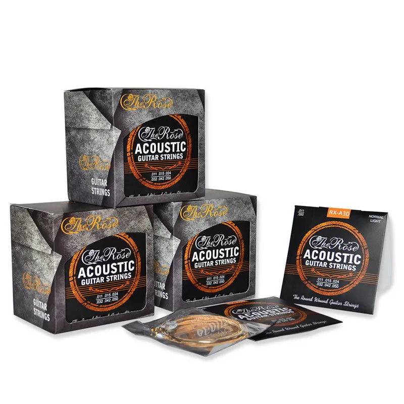 Acoustic Guitar Strings Antirust Coating Hexagonal Core 75/25 Brass Alloy Winding Accessories