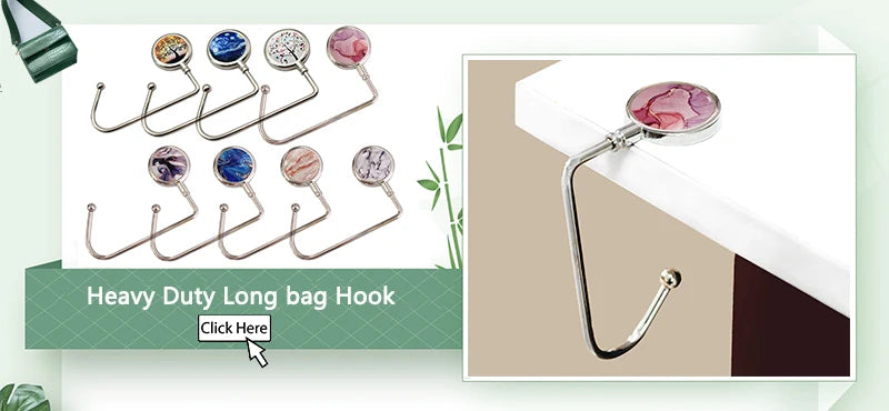 Portable Folding Bag Hook Hanger Purse Handbag Holders Foldable Table Desk Hook Women Hand Bag Organizer Accessories