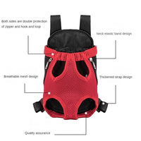 Double Shoulder Breathable Portable Travel Pet Dog Carrier Backpack Mesh Carrier Front Bag for Small Dog Cats Outdoor