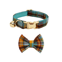 Cat Collar Bowknot Adjustable Safety Personalized pet collar Customized Name Soft