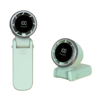 2025 New Hanging Neck Outdoor 180 Degree Folding Desktop Mini Fan Hand-held Folding High-speed Powerful Turbo Fan