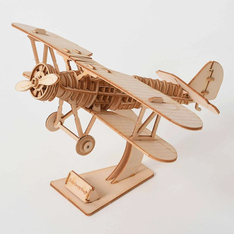 Train Model 3D Wooden Puzzle Toy Assembly Animal Model Building Kits for Children Adults Teen Birthday Gift Wooden Building Toys