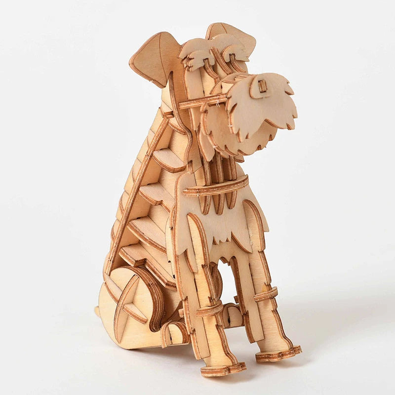 Train Model 3D Wooden Puzzle Toy Assembly Animal Model Building Kits for Children Adults Teen Birthday Gift Wooden Building Toys