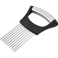 Stainless Steel Onion Slicer Holder, Multipurpose Meat Tenderizers, Vegetable Potato Tomato Lemon Cutting Tool, Full Grip Ha
