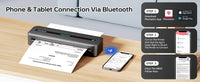 New A4 Portable Printer Wireless M832 for Travel Work Home Inkless Thermal 300DPI US-letter Mobile Printer Support Android iOS