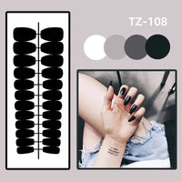 24pcs Blue Heart Press-On Nails – 3D Valentine’s Design | Short Square Ballet Fake Nail Set for Women & Girls