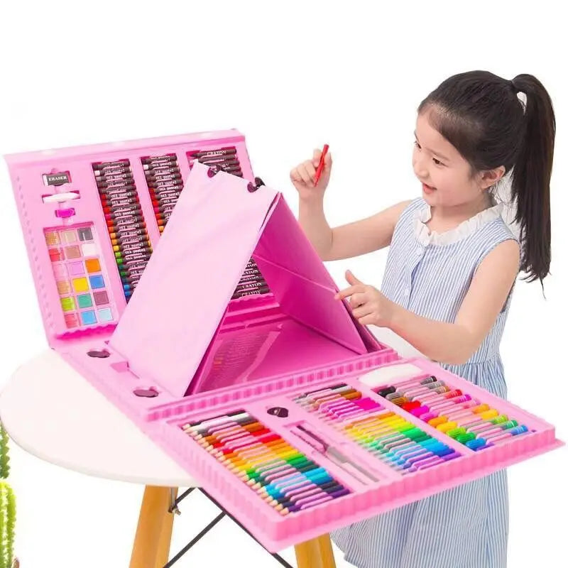Children Art Painting Set Drawing Board Set Watercolor Pencil Crayon Water Pen Drawing Board Doodle Supplies Kid Educational Toy