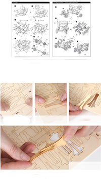 Train Model 3D Wooden Puzzle Toy Assembly Animal Model Building Kits for Children Adults Teen Birthday Gift Wooden Building Toys