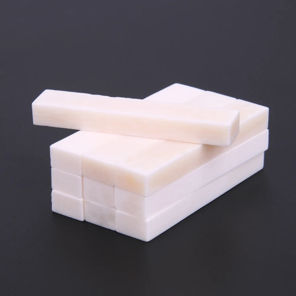 10/5/3Pcs Guitar Bass Real Blank Bone Nut for LP Folk/Classical Guitar Electric Acoustic Guitar Bass Guitar Parts Accessories