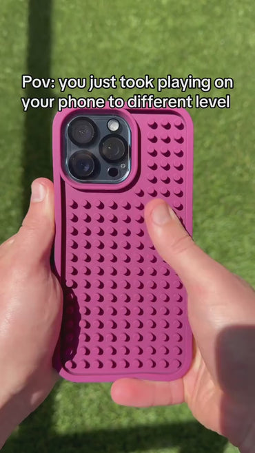 Funny Silicone Decompression Phone Case – Fidget Stress Relief Cover for iPhone 11–16 Pro Max